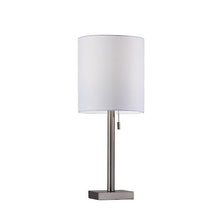 Load image into Gallery viewer, Metal Table Lamp - Brushed Steel