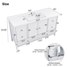 Load image into Gallery viewer, Bathroom Vanity With Separate Sink, Soft Close Doors And 4 Drawers