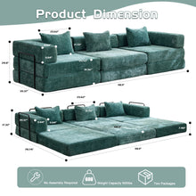 Load image into Gallery viewer, Convertible Floor Sofa Bed, Boneless Modular Sectional Sofa For Living Room