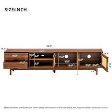 Load image into Gallery viewer, TV Stand For TVs Up To 85", Media Console With 2 Drawers - Walnut