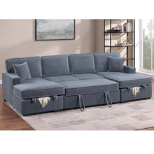 Load image into Gallery viewer, Convertible Sectional With Pull Out Bed