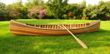Load image into Gallery viewer, Hand Painted Model Boat Tabletop Sculpture (364281) - Brown