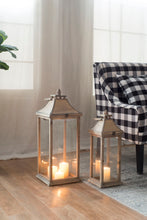Load image into Gallery viewer, Candle Lantern Decorative, Hurricane Lantern Holder Decor For Indoor Outdoor, Home Garden Wedding - Ivory