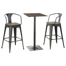 Load image into Gallery viewer, Staccato - 3 Piece Square Bar Table Set - Dark Brown