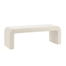 Load image into Gallery viewer, Modern Contemporary Waterfall Bench - Cream