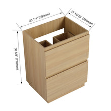 Load image into Gallery viewer, Modern Freestanding Bathroom Vanity Cabinet With Double Drawer