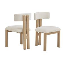 Load image into Gallery viewer, Modern Upholstered Armless Dining Chairs With Metal Legs