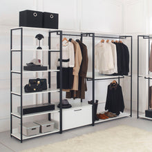 Load image into Gallery viewer, Fiona - Freestanding Walk-In Closet System, Extra Storage Space - White
