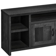 Load image into Gallery viewer, Cabinet Enclosed Storage TV Stand - Black