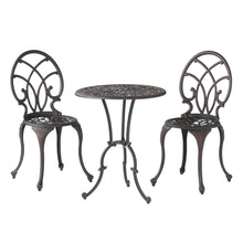 Load image into Gallery viewer, Charleston 3 Pieces Cast Bistro Set - Copper