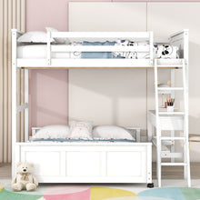 Load image into Gallery viewer, Full Over Full Bunk Bed With Desk