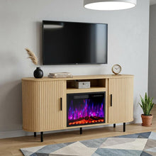Load image into Gallery viewer, Fireplace TV Stand With Fireplace (734216) - Beige