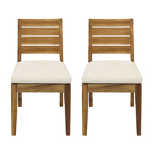 Load image into Gallery viewer, Outdoor Armless Dining Chair With Cushions
