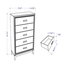 Load image into Gallery viewer, Almera - Glitter Chest - White