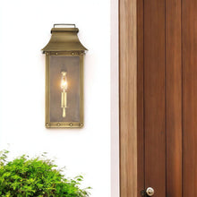 Load image into Gallery viewer, Manchester 1-Light Aged Pocket Wall Light - Brass