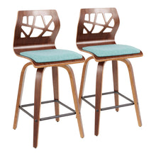 Load image into Gallery viewer, Folia - Mid Century Modern Counter Stool (Set of 2)