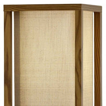 Load image into Gallery viewer, Floor Lamp With Storage Shelves - Natural Wood