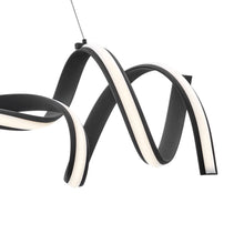 Load image into Gallery viewer, Two Light Metal LED Dimmable Smart Enabled Chandelier - Black