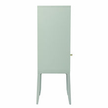 Load image into Gallery viewer, Pale Crosshatch Accent Storage Cabinet - Green