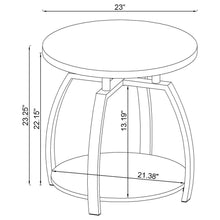 Load image into Gallery viewer, End Table With Center Shelf - Dark Gray