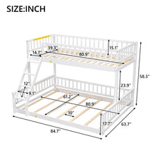 Load image into Gallery viewer, Bunk Bed With Ladder And Guardrails