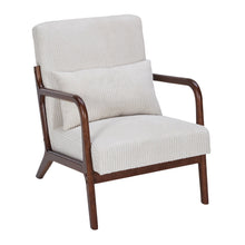 Load image into Gallery viewer, Accent Chair With Pillow And Wood Frame
