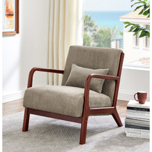 Load image into Gallery viewer, Upholstered Armchair With Back Support Pillow