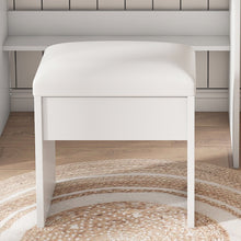 Load image into Gallery viewer, Mirrored Three Drawer Vanity Table Lights - White