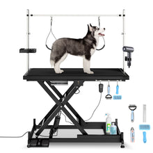 Load image into Gallery viewer, Super Deluxe Electric Pet Grooming Table, Height Adjustable