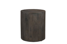 Load image into Gallery viewer, 18" Wood Solid Wood Round End Table - Brown