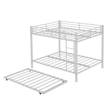 Load image into Gallery viewer, Bunk Bed For Kids, Convertible Frame With Ladders & Guardrail