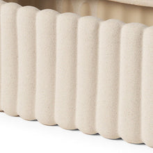 Load image into Gallery viewer, Oval Ribbed Texture Table Vase - Beige