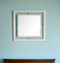 Load image into Gallery viewer, 32" Square Steel Framed Accent Mirror - Gold