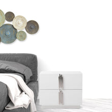 Load image into Gallery viewer, 24" x 18" x 19" Two Drawer Nightstand - White