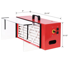 Load image into Gallery viewer, Portable Tabletop Dust Collector With Hepa Filter - Red