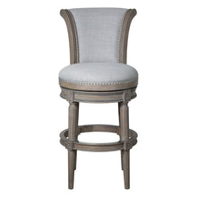 Load image into Gallery viewer, Swivel Barstool With High-Back