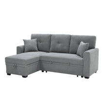 Load image into Gallery viewer, Sleeper Sectional With Pull Out Bed, Reversible Chaise