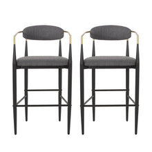 Load image into Gallery viewer, Counter Height Upholstered Barstools (Set of 2)