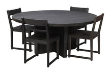 Load image into Gallery viewer, Solid Wood Pedestal Base Round Top Dining Table - Gray