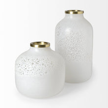 Load image into Gallery viewer, Abstract Cylinder Table Vase (397568) - White