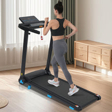 Load image into Gallery viewer, Folding Treadmills For Home Small, 3.0Hp Portable, 10Mph Walking Pad With Incline, Bluetooth, Heart Rate Sensors, Charge Station - Black