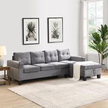 Load image into Gallery viewer, Modern Sectional Sofa Set With L Shape Chaise Lounge And Storage