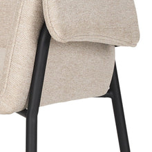 Load image into Gallery viewer, Upholstered Fabric Dining Arm Chair - Gray / Black