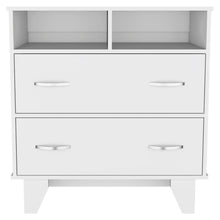 Load image into Gallery viewer, Two Drawer Dresser Wooden - White