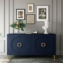 Load image into Gallery viewer, Modern Lacquered 4 Door Wooden Cabinet Sideboard Buffet Server Cabinet Storage Cabinet, For Living Room, Entryway, Hallway, Office, Kitchen And Dining Room