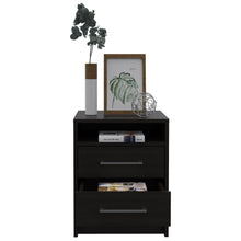 Load image into Gallery viewer, Two Drawer Nightstand - Dark Oak
