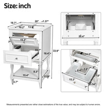 Load image into Gallery viewer, Retro Design Bathroom Vanity With Sink, 2 Drawer Storage Cabinet
