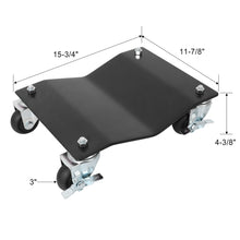 Load image into Gallery viewer, Heavy Duty Steel Vehicle Dollies With Brakes, 2500Lbs Capacity