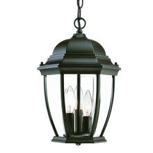 Load image into Gallery viewer, Three Light Wide Lantern Hanging Light - Matte Black