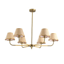 Load image into Gallery viewer, 6 Lamp Chandelier - Golden